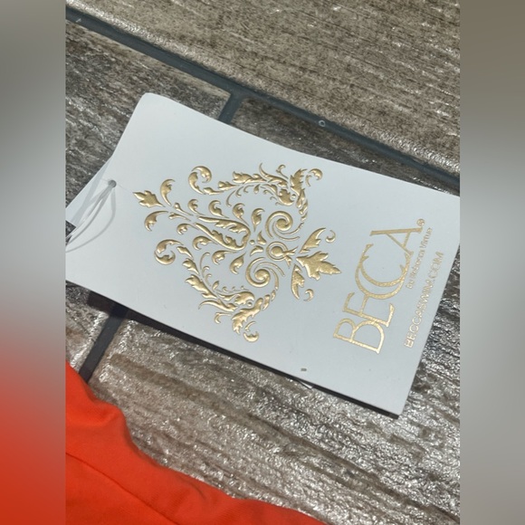 🍑🌴BECCA Women's Color Peach One Piece Swimsuit Size XS NWT🍑🌴 - Picture 5 of 12